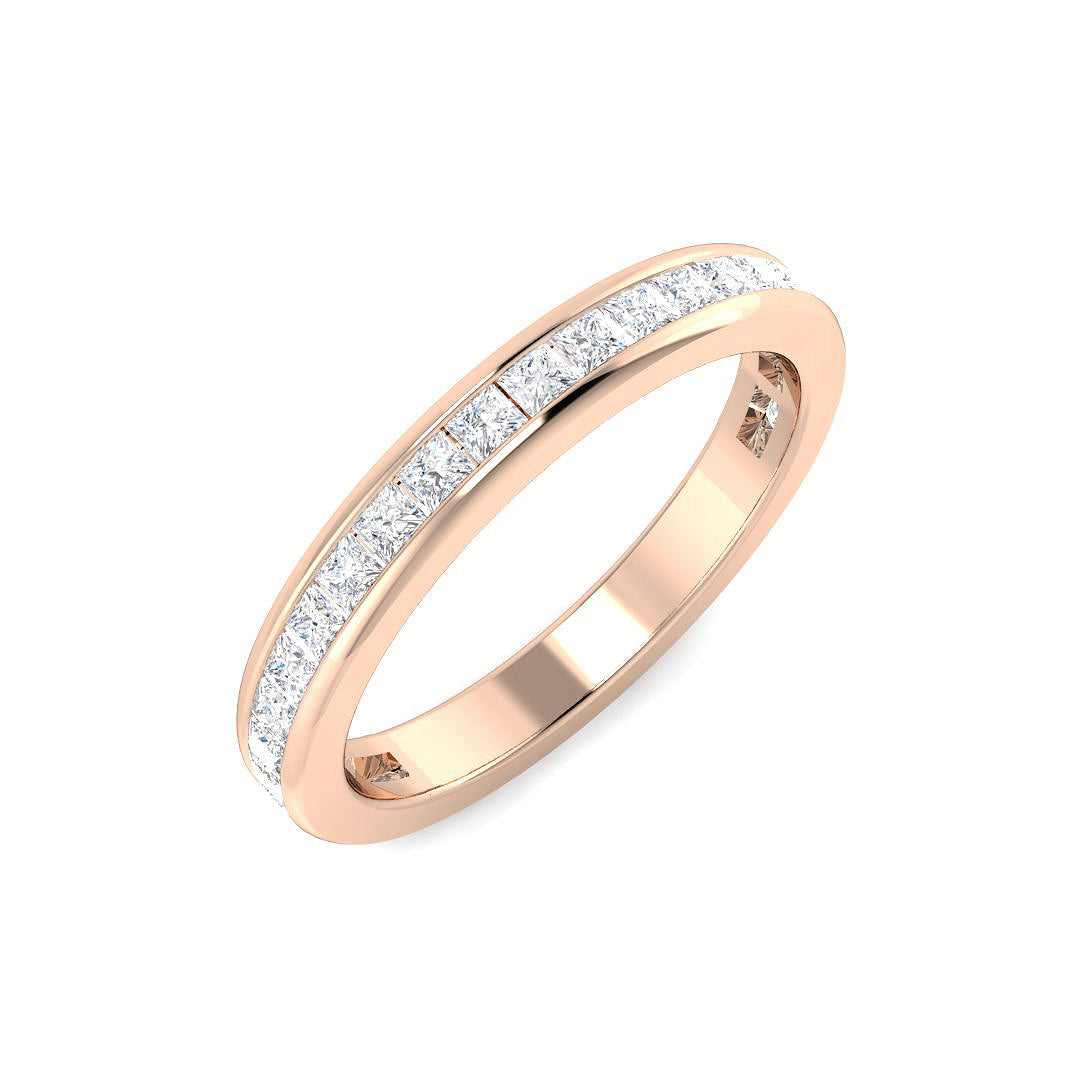 Half Eternity Diamond Ring 0.82ct–1.76ct – SR6884 – 18k Rose Gold