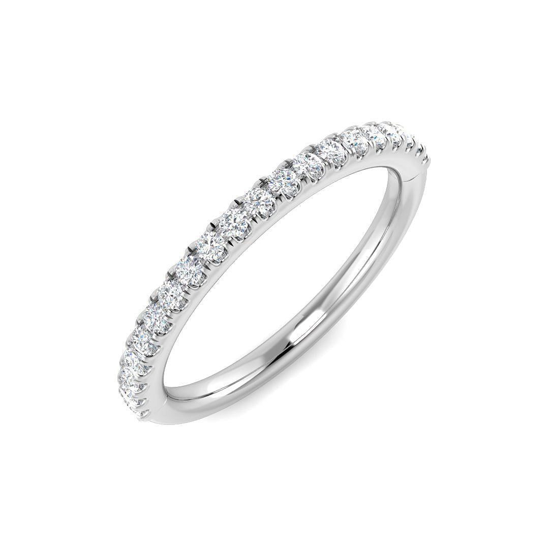Half Eternity Diamond Ring 0.22ct–0.24ct – SR3329 – 18k White Gold