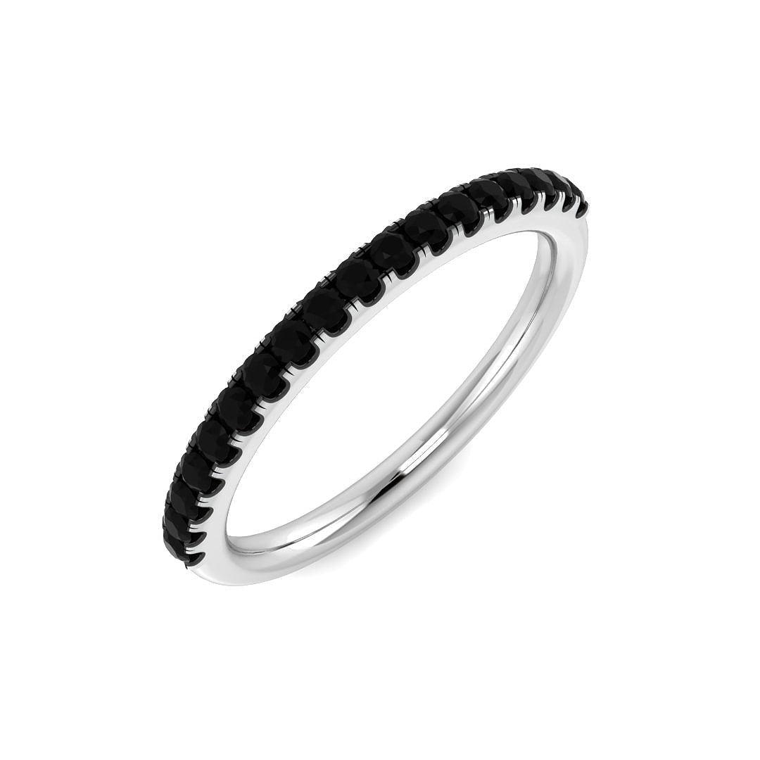 Half Eternity Diamond Ring 0.23ct – XYR11328~BD – 18k White Gold