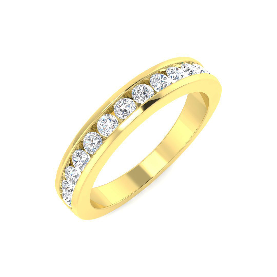 Half Eternity Diamond Ring 0.44ct–2.05ct – SR7946 – 18k Yellow Gold