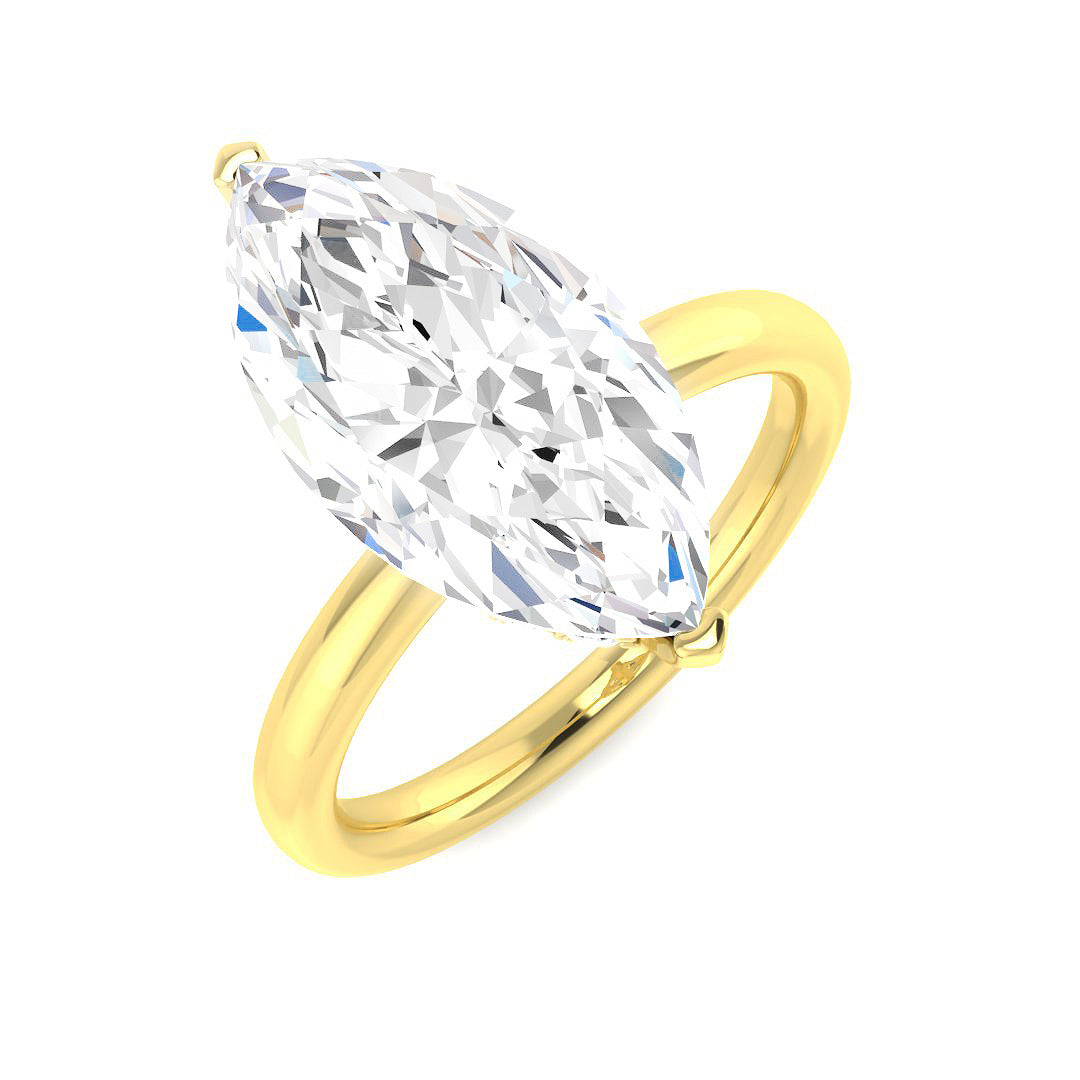 Engagement Lab-Grown Diamond Ring 4.28ct – SR5817 – 18k Yellow Gold