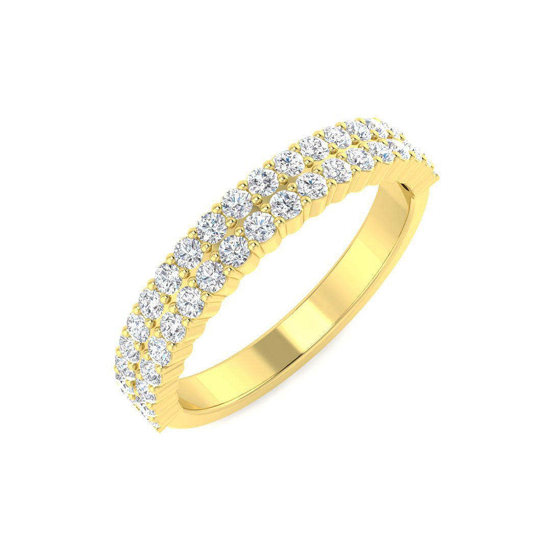 Half Eternity Diamond Ring 0.64ct–1.98ct – SR5522 – 18k Yellow Gold