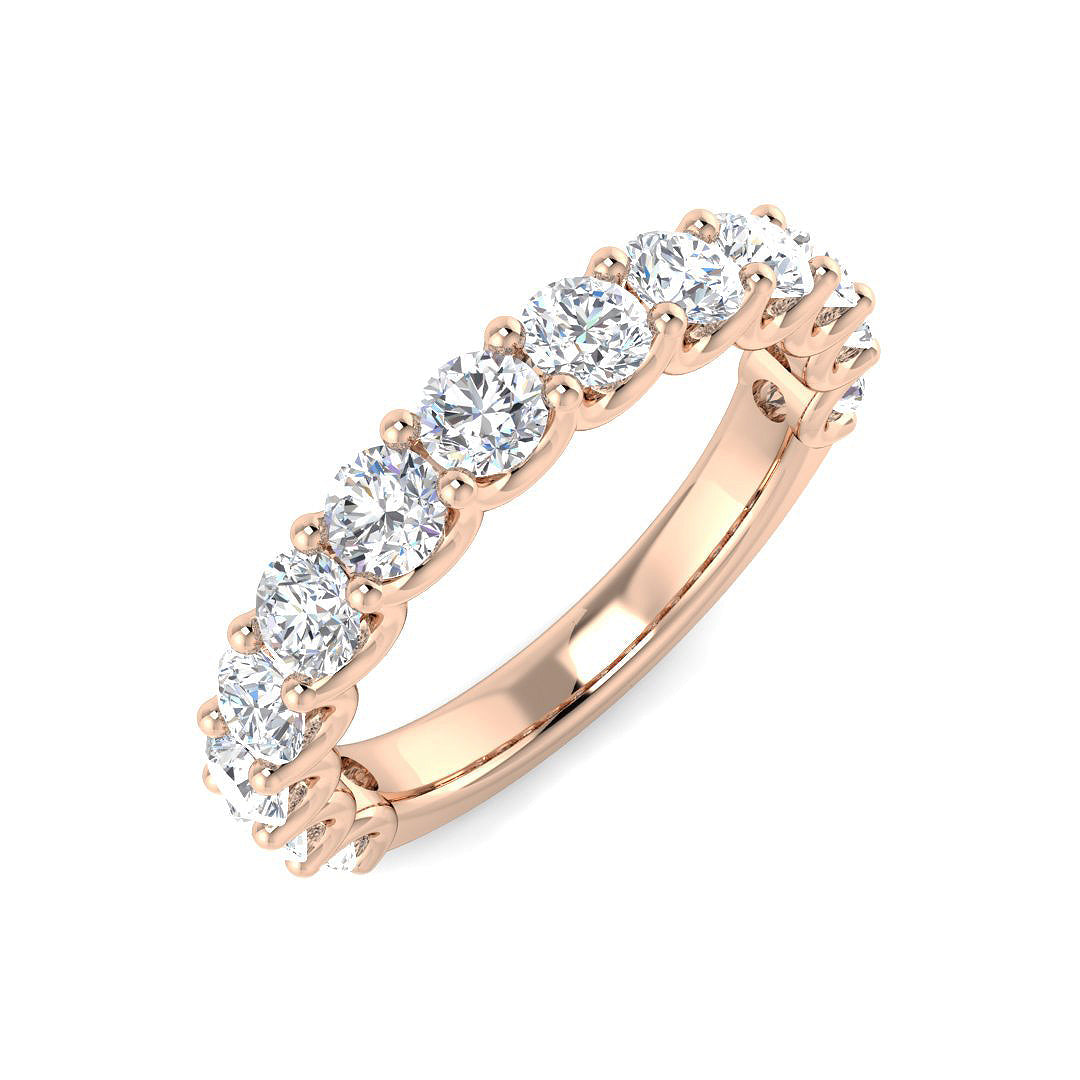 Half Eternity Diamond Ring 1.71ct – SR4678B – 18k Rose Gold