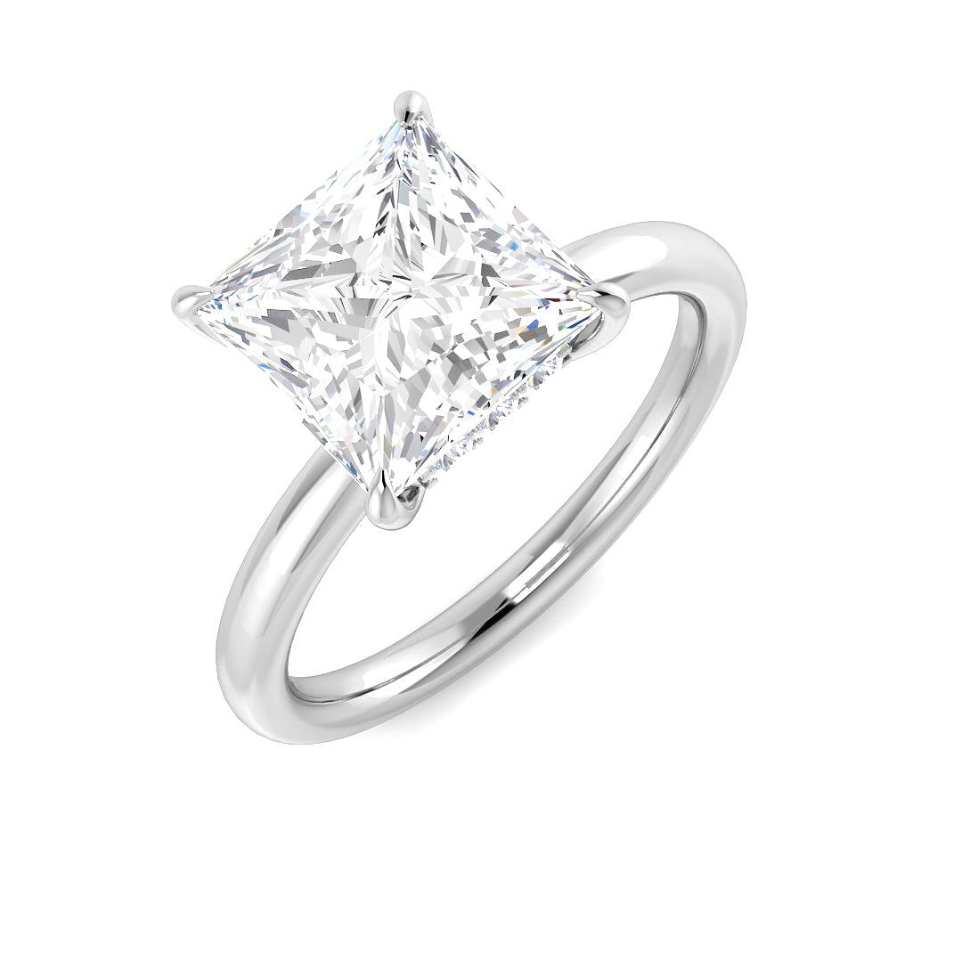 Engagement Lab-Grown Diamond Ring 1.07ct–5.22ct – SR5808 – 18k White Gold