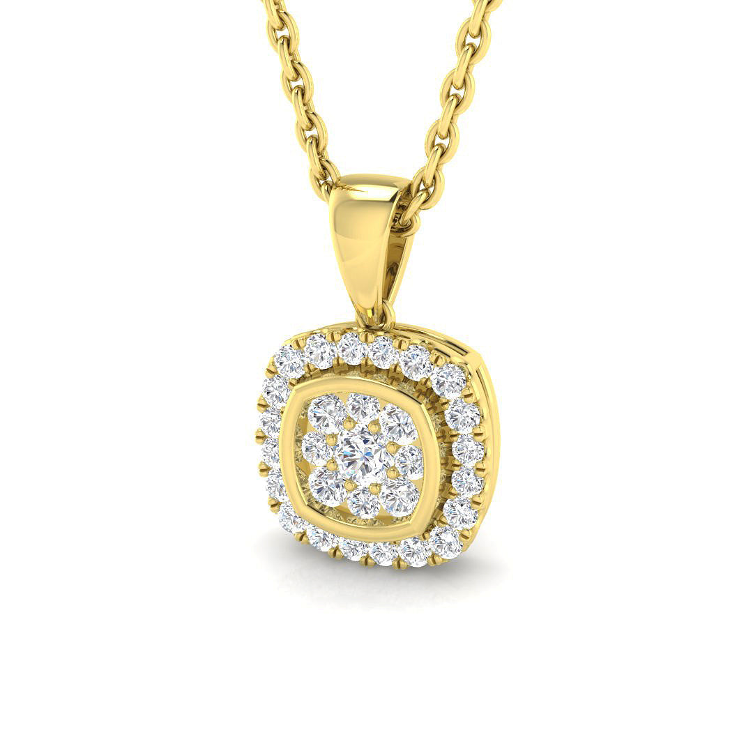 Cluster Diamond Ring 0.17ct – SP4145 – 18k Yellow Gold