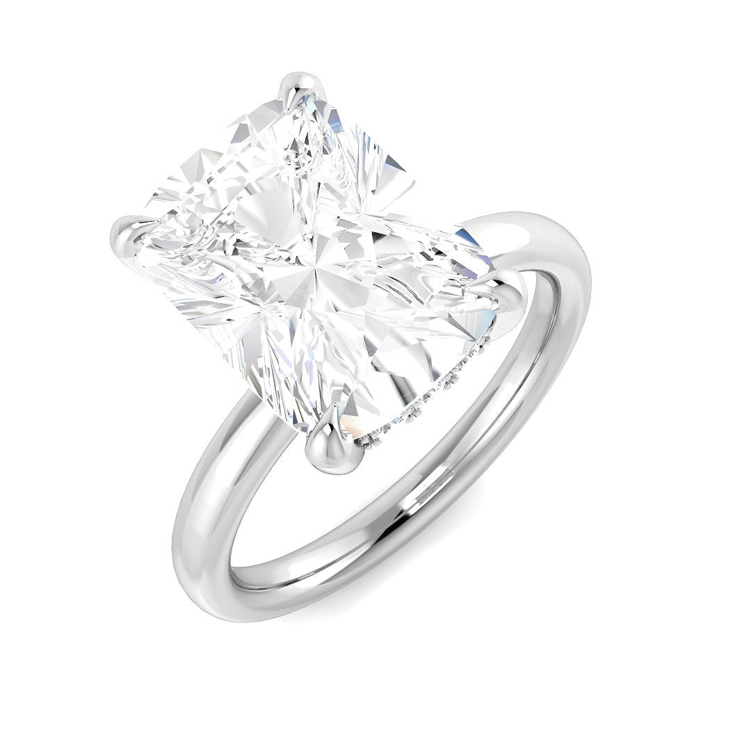 Engagement Lab-Grown Diamond Ring 5.22ct–5.25ct – SR5767 – 18k White Gold