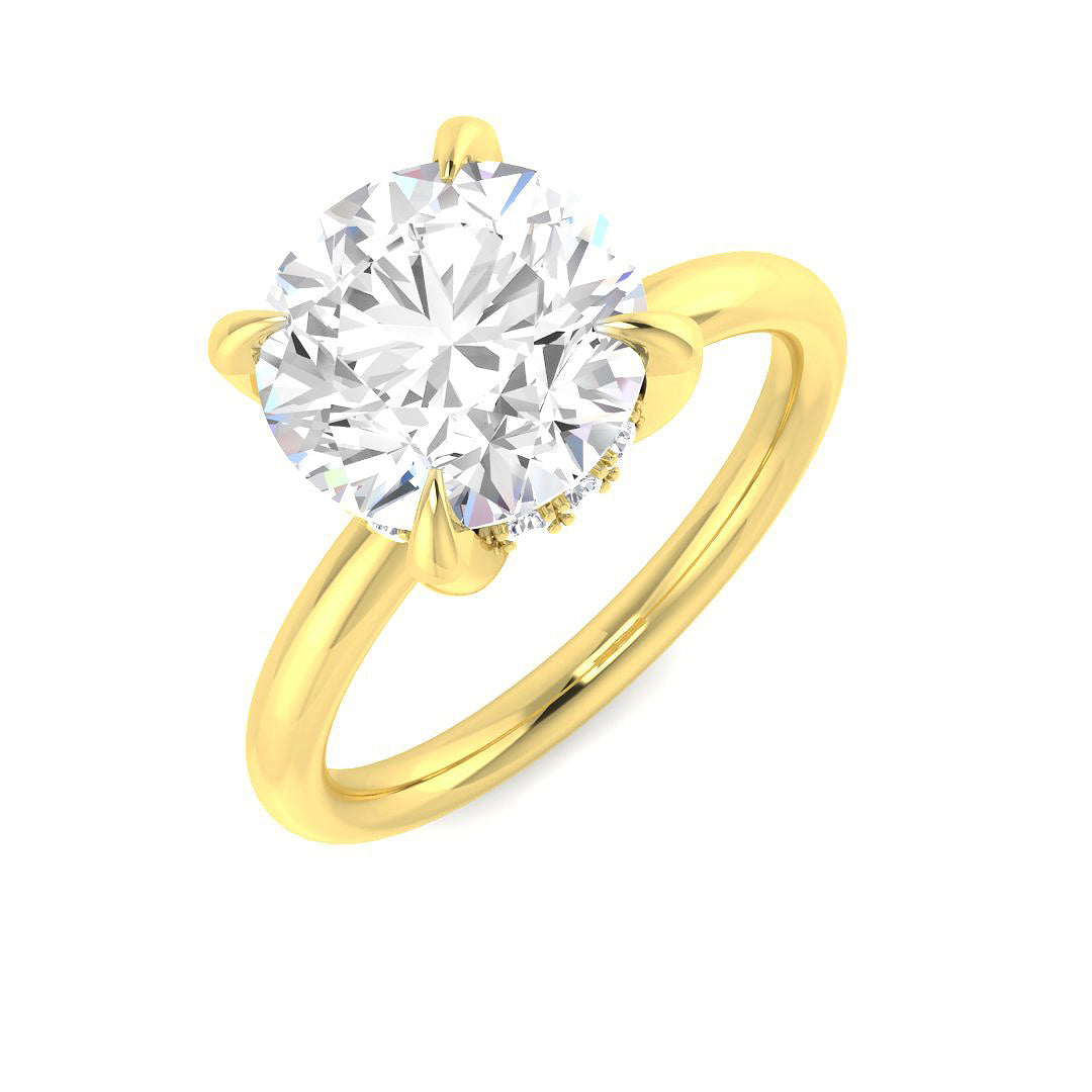 Engagement Diamond Ring 3.14ct–3.37ct – SR3816 – 18k Yellow Gold