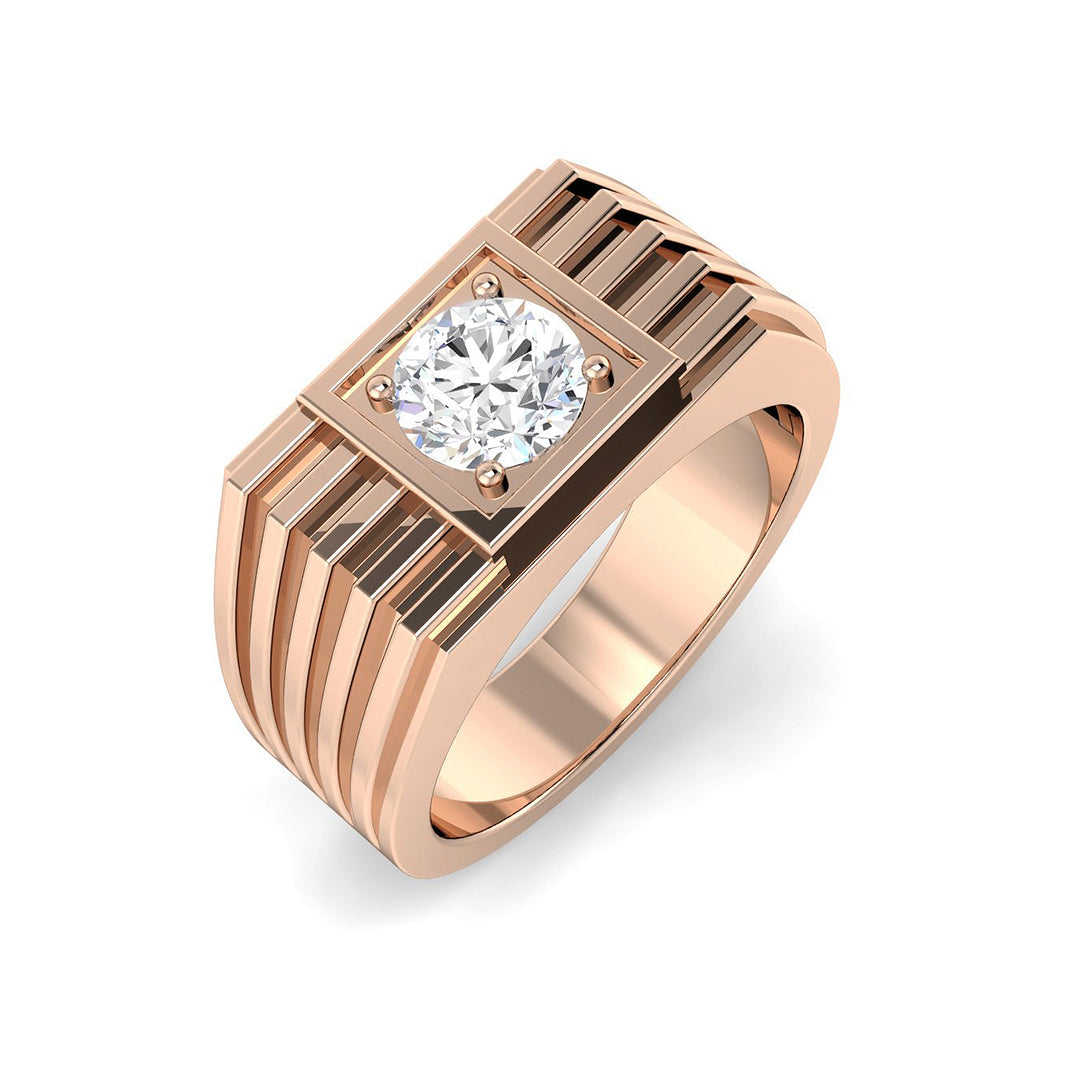 Signet Lab-Grown Diamond Ring 1.03ct – SR5181 – 18k Rose Gold