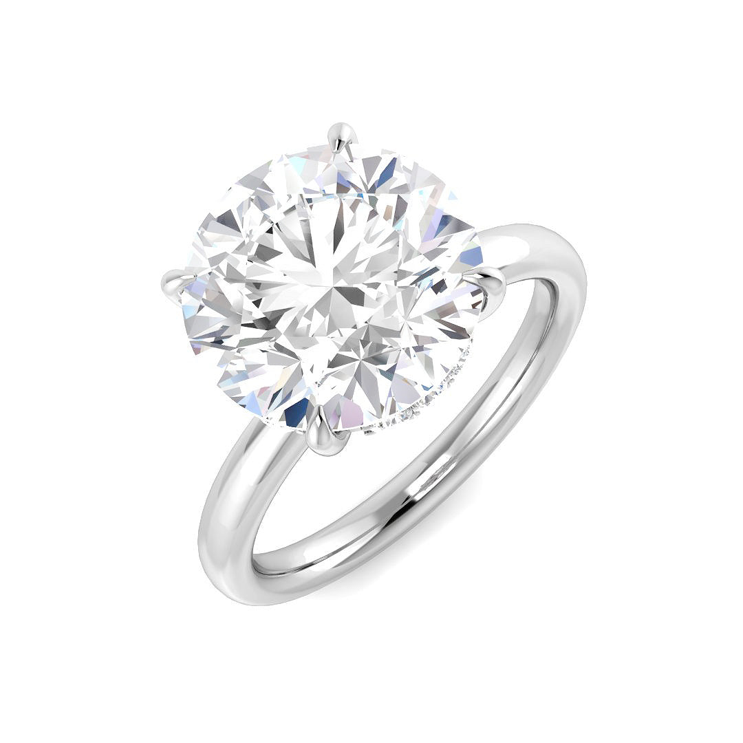 Engagement Lab-Grown Diamond Ring 5.18ct – SR5845 – 18k White Gold