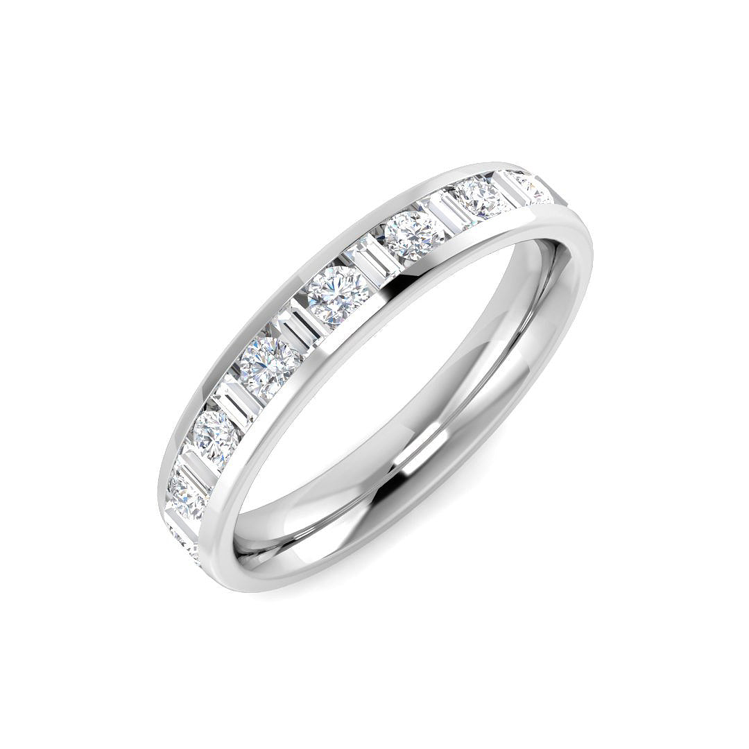 Half Eternity Diamond Ring 0.51ct – SR5721 – 18k White Gold