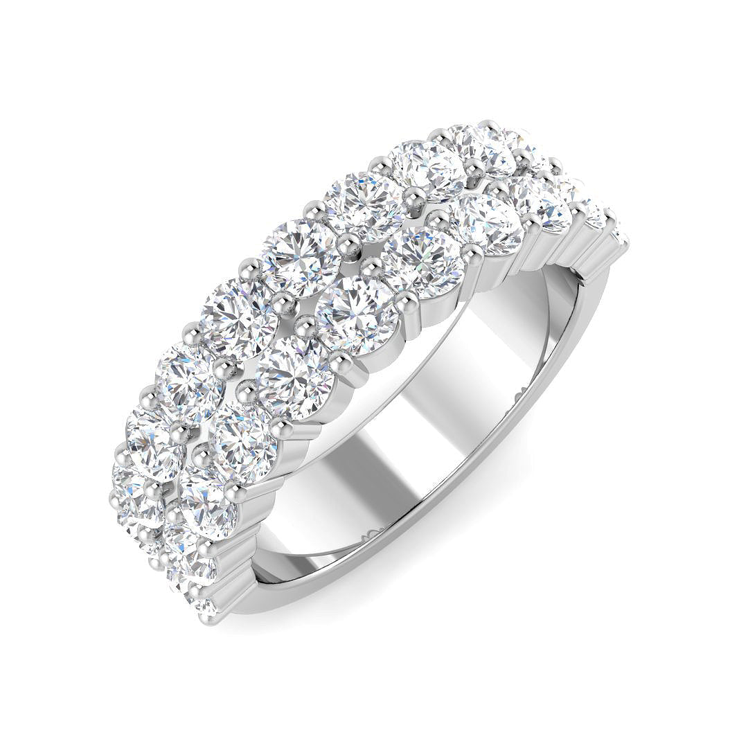 Half Eternity Diamond Ring 0.64ct–1.98ct – SR5522 – 18k White Gold