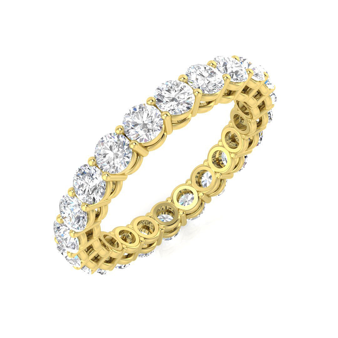 Full Eternity Diamond Ring 2.52ct–4.84ct – SR4564 – 18k Yellow Gold