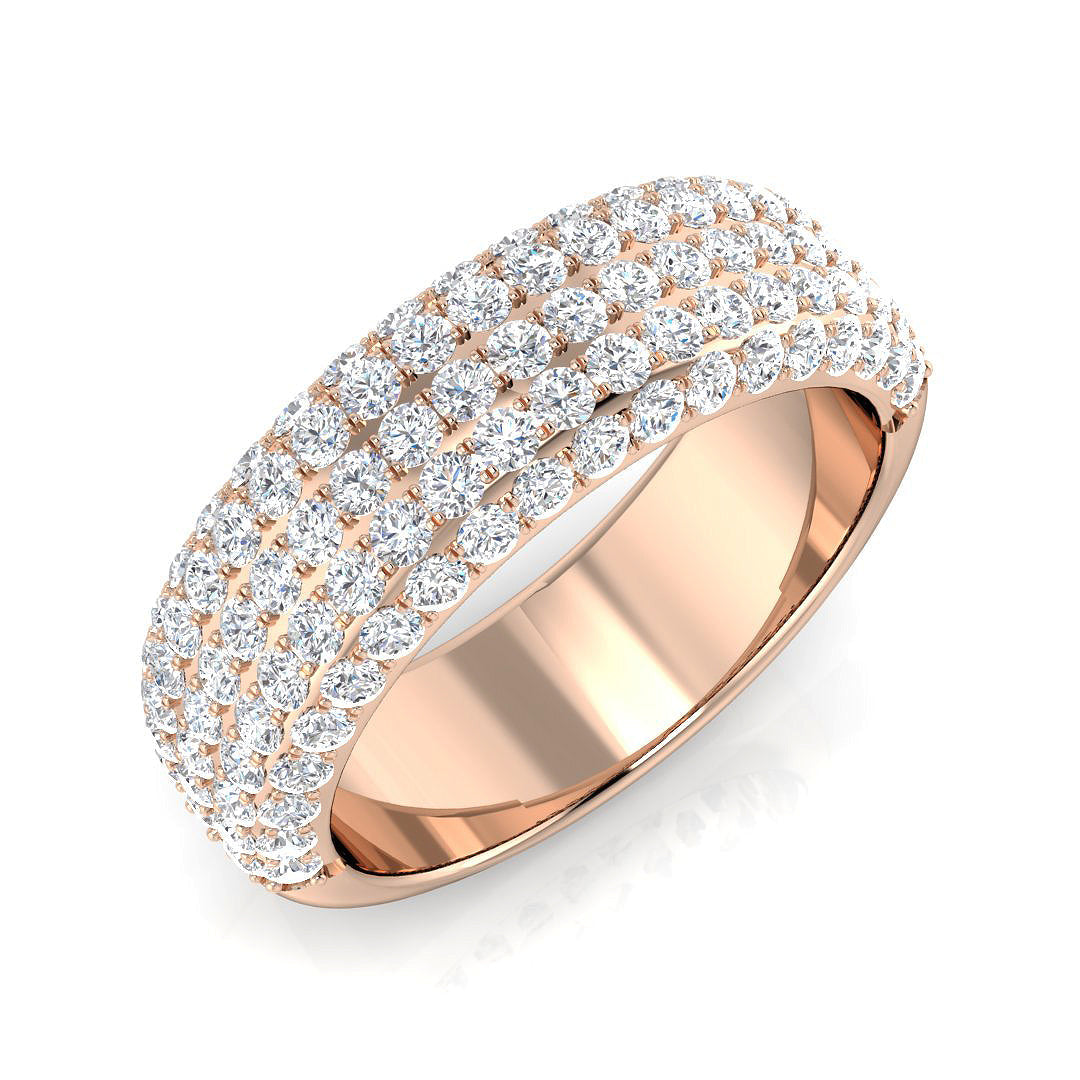 Half Eternity Diamond Ring 1.21ct – SR2863 – 18k Rose Gold
