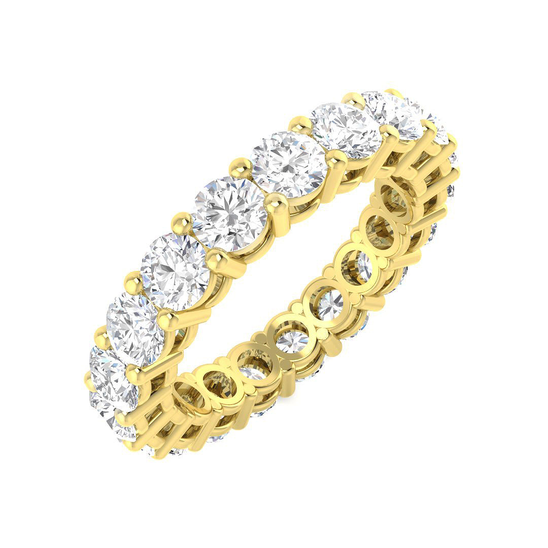 Full Eternity Diamond Ring 2.52ct–4.84ct – SR4564 – 18k Yellow Gold