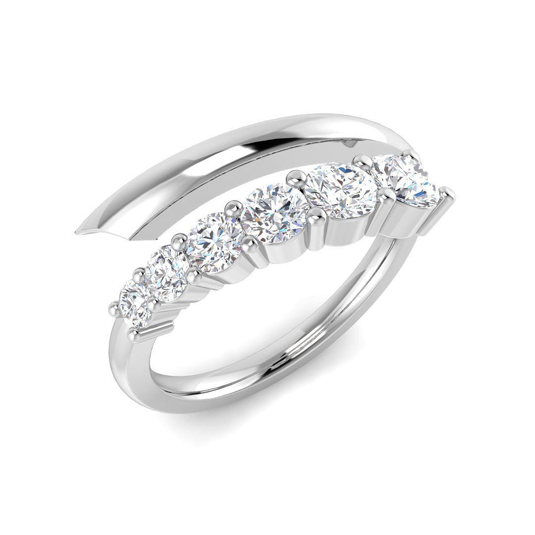 Fancy Diamond Ring 0.81ct–0.82ct – SR4883 – 18k White Gold