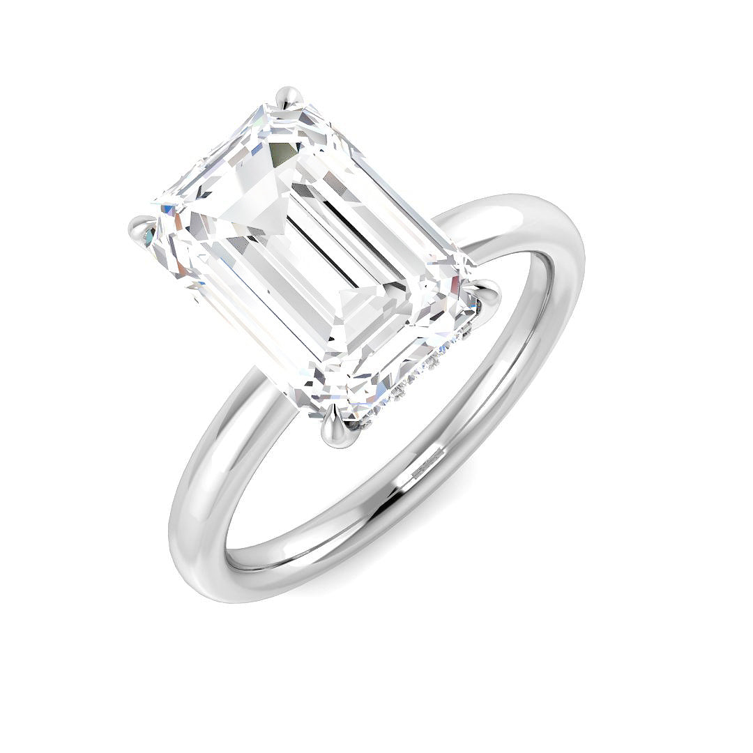 Engagement Lab-Grown Diamond Ring 4.21ct–4.22ct – SR5980 – 18k White Gold