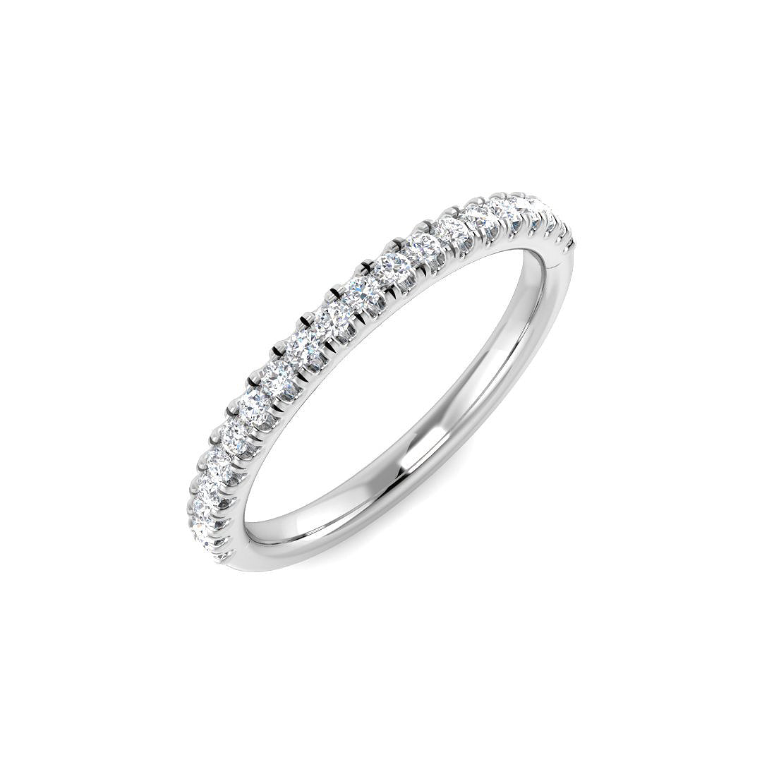 Half Eternity Diamond Ring 0.16ct – SR7982 – 18k White Gold