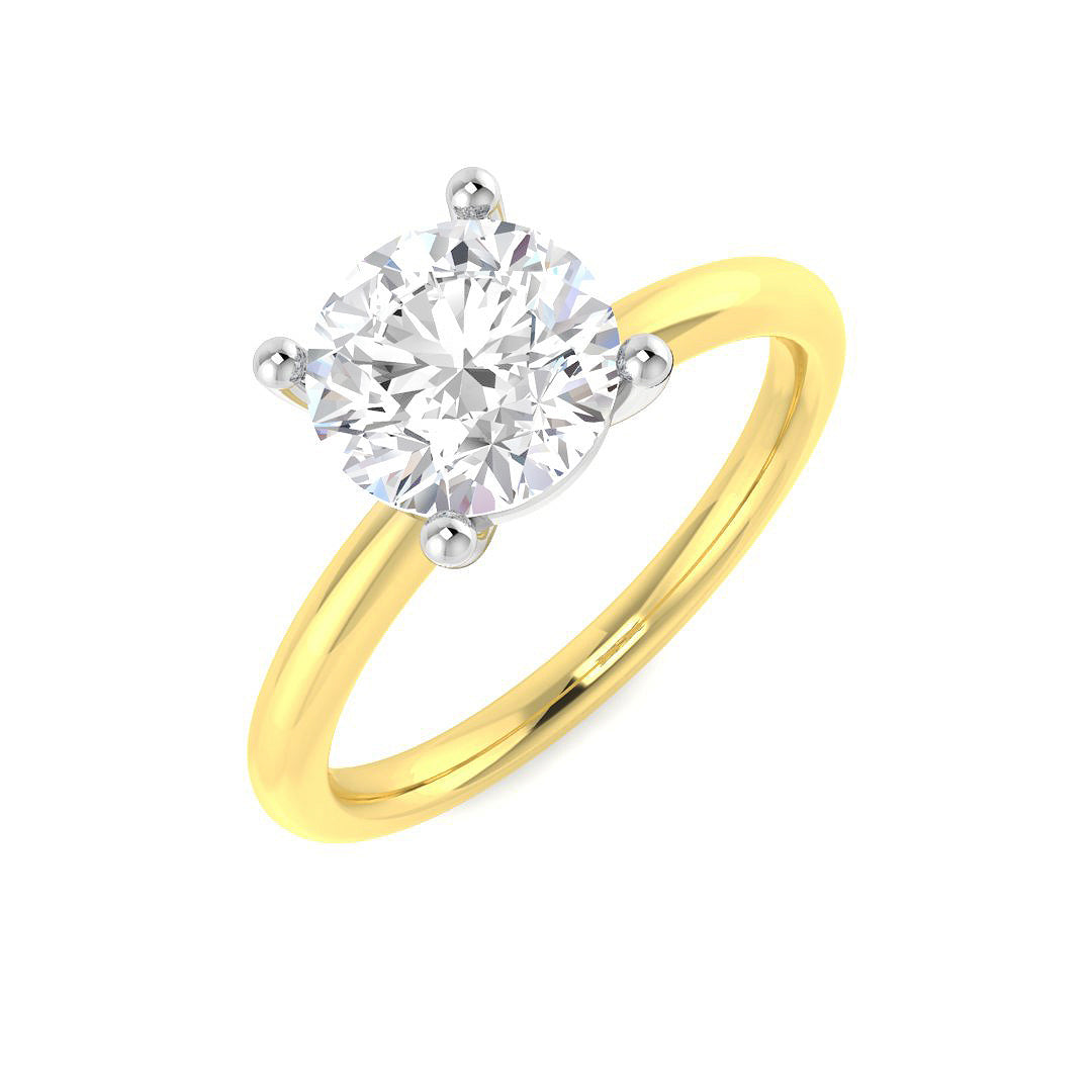 Engagement Lab-Grown Diamond Ring 1.5ct–4.05ct – SR5117 – 18k Yellow Gold