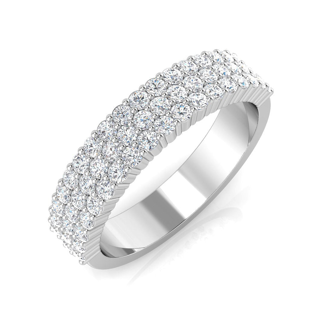 Half Eternity Diamond Ring 0.73ct–0.97ct – BJR0570 – 18k White Gold