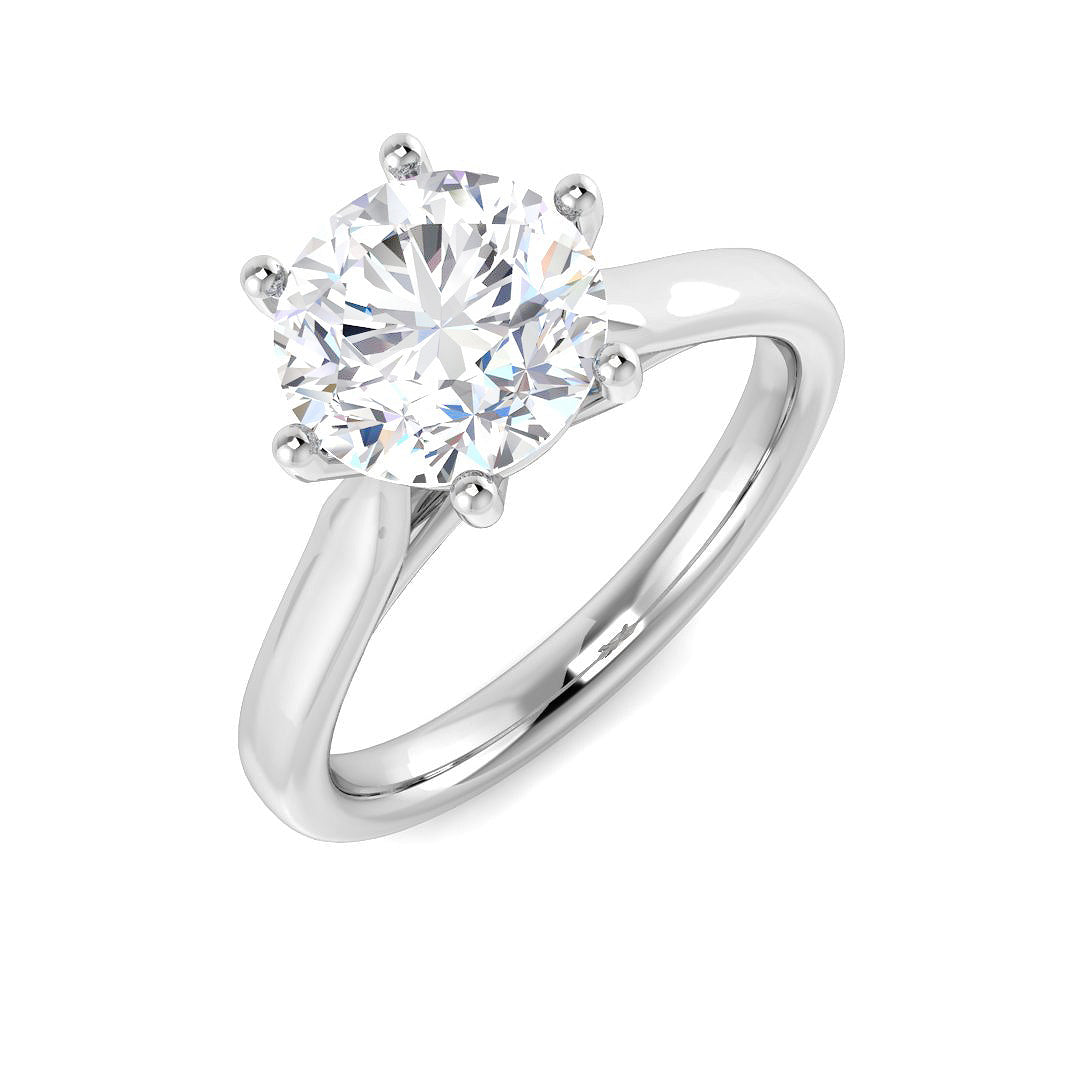 Engagement Lab-Grown Diamond Ring 1.79ct–1.88ct – SR5171 – 18k White Gold