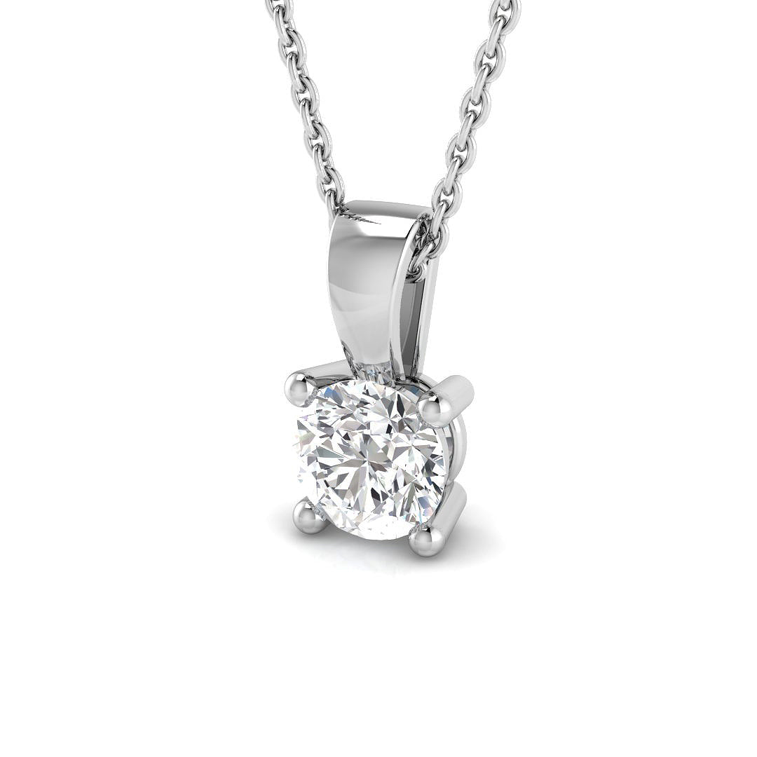 Solitaire Diamond Ring 0.65ct – SP4993-5.5MM – 18k White Gold