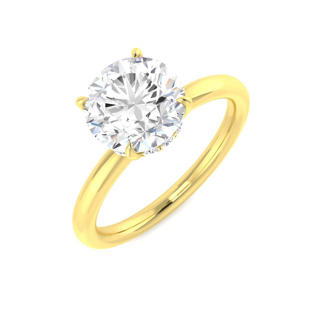 Engagement Lab-Grown Diamond Ring 2.14ct–2.18ct – SR5639 – 18k Yellow Gold