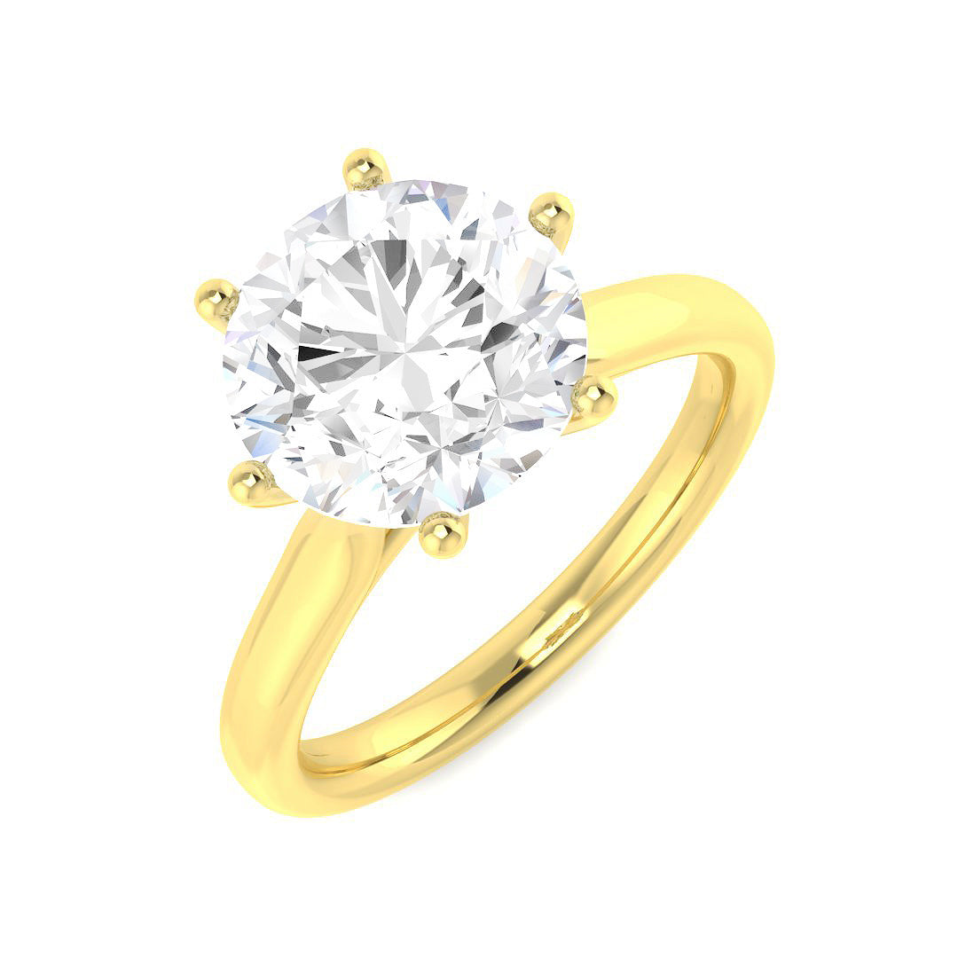 Engagement Lab-Grown Diamond Ring 3.0ct–3.01ct – SR5759-9.1 – 18k Yellow Gold
