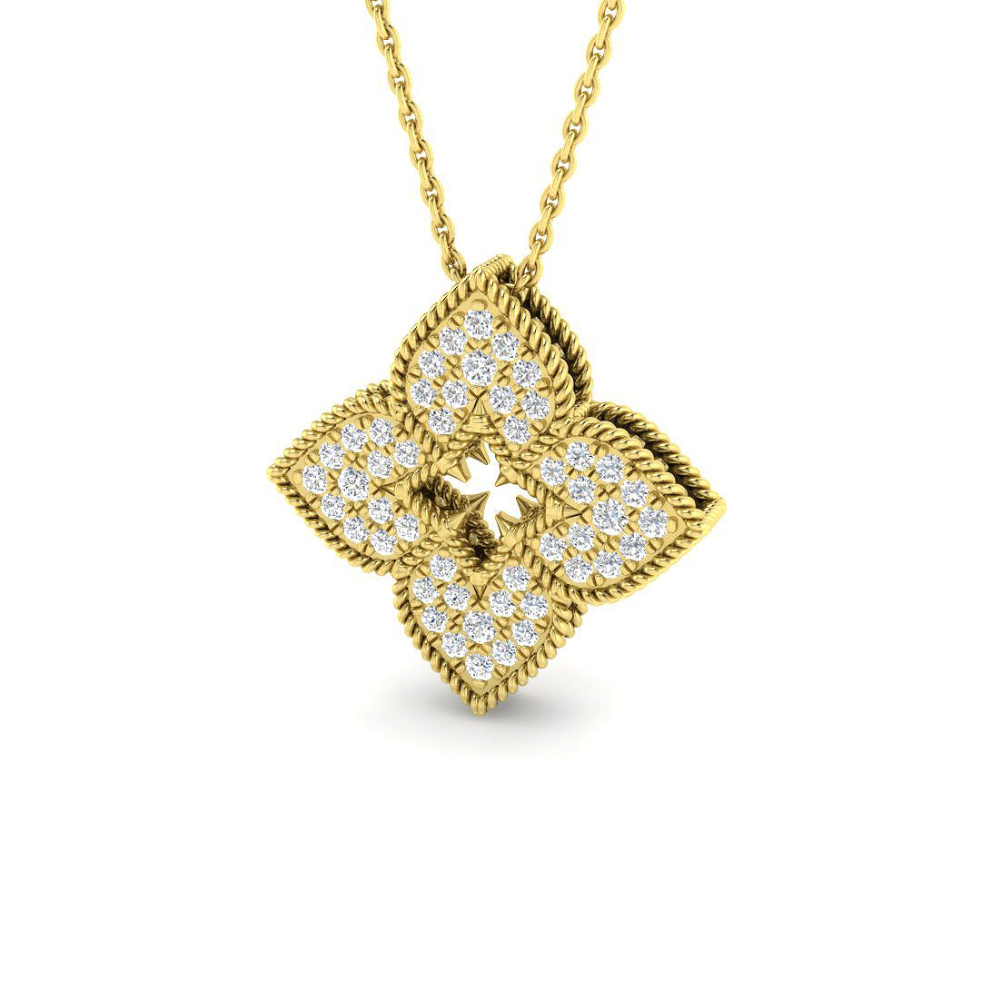 Shape Diamond Ring 0.35ct – SP6933 – 18k Yellow Gold