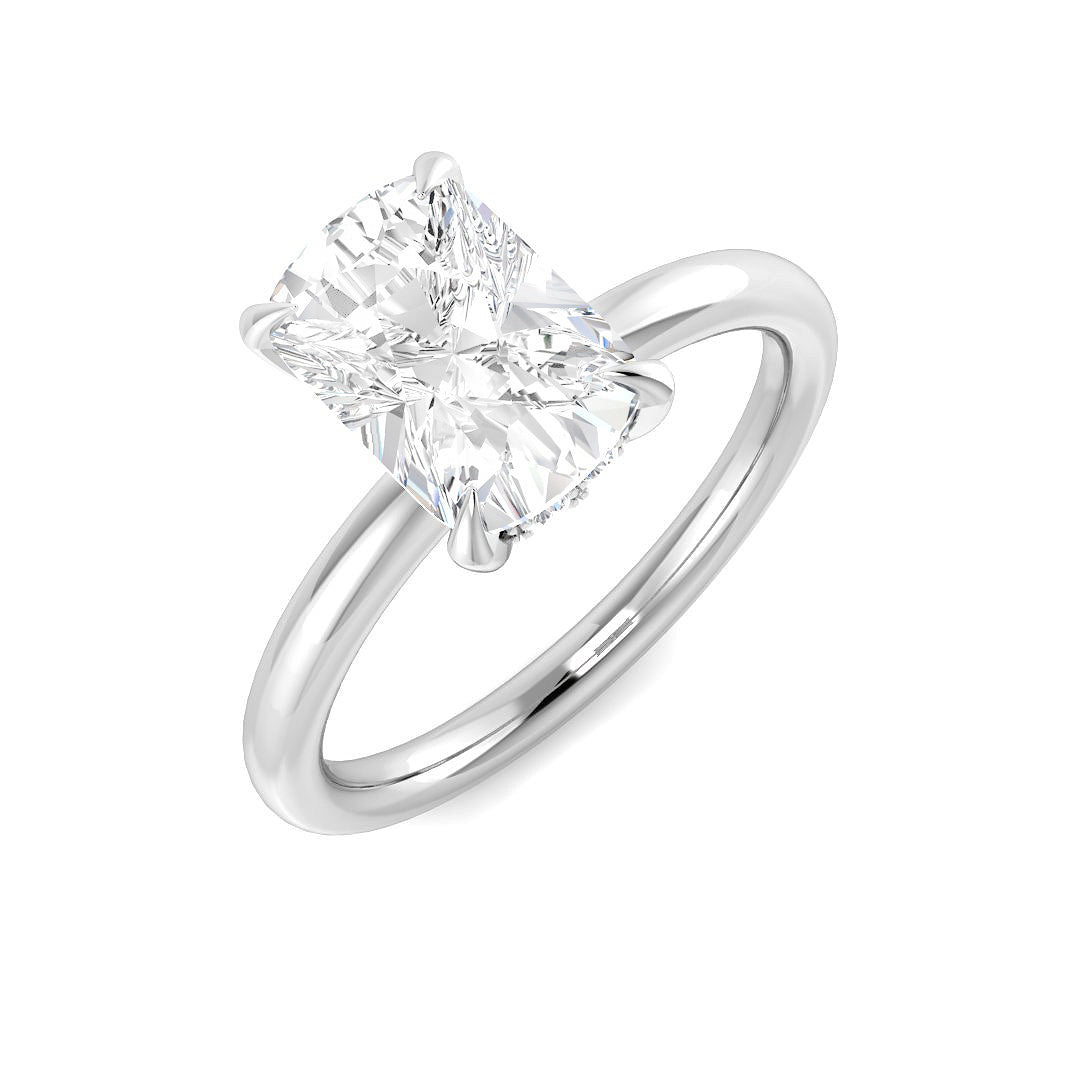 Engagement Lab-Grown Diamond Ring 2.12ct–2.14ct – SR6272 – 18k White Gold