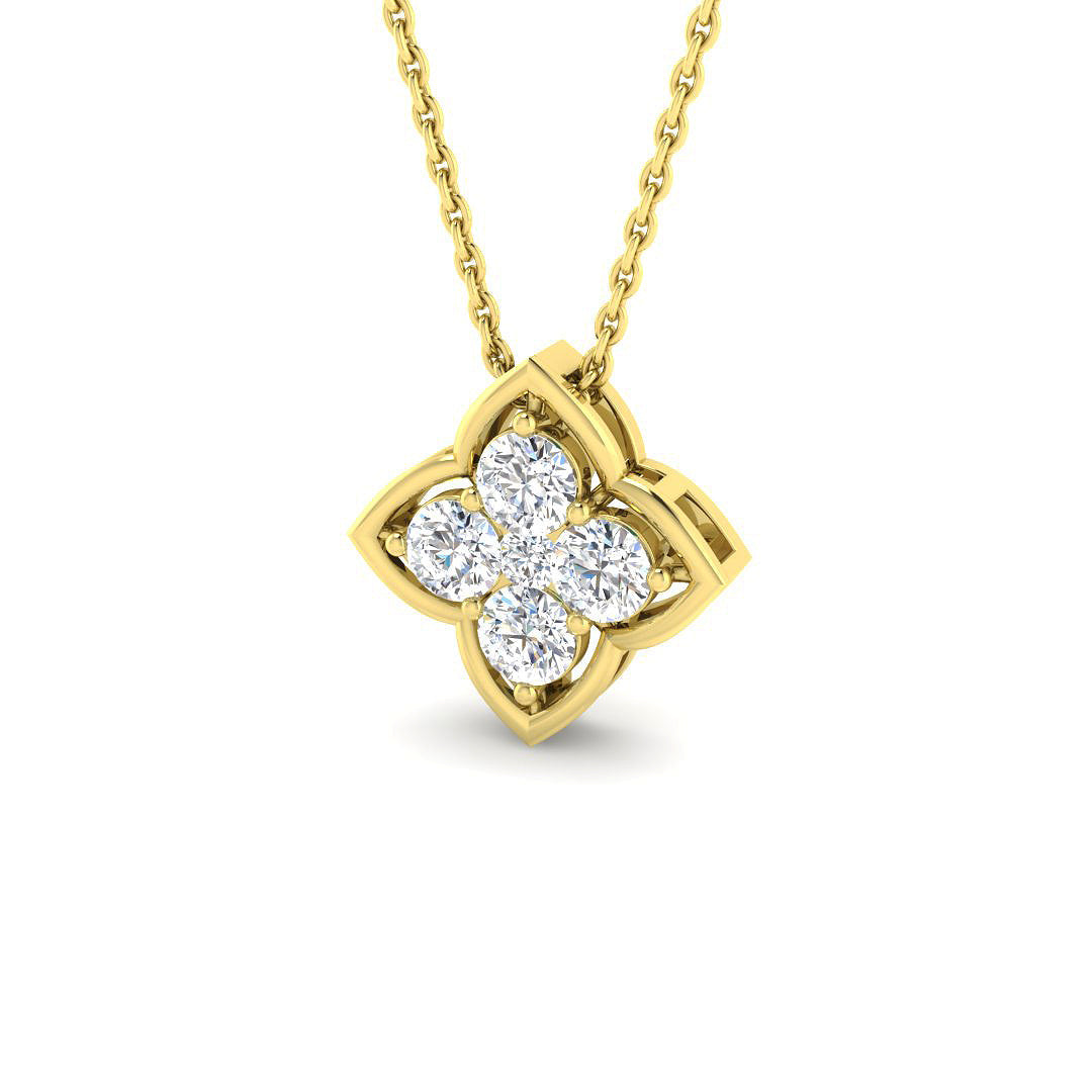 Shape Diamond Ring 0.51ct – SP6966 – 18k Yellow Gold