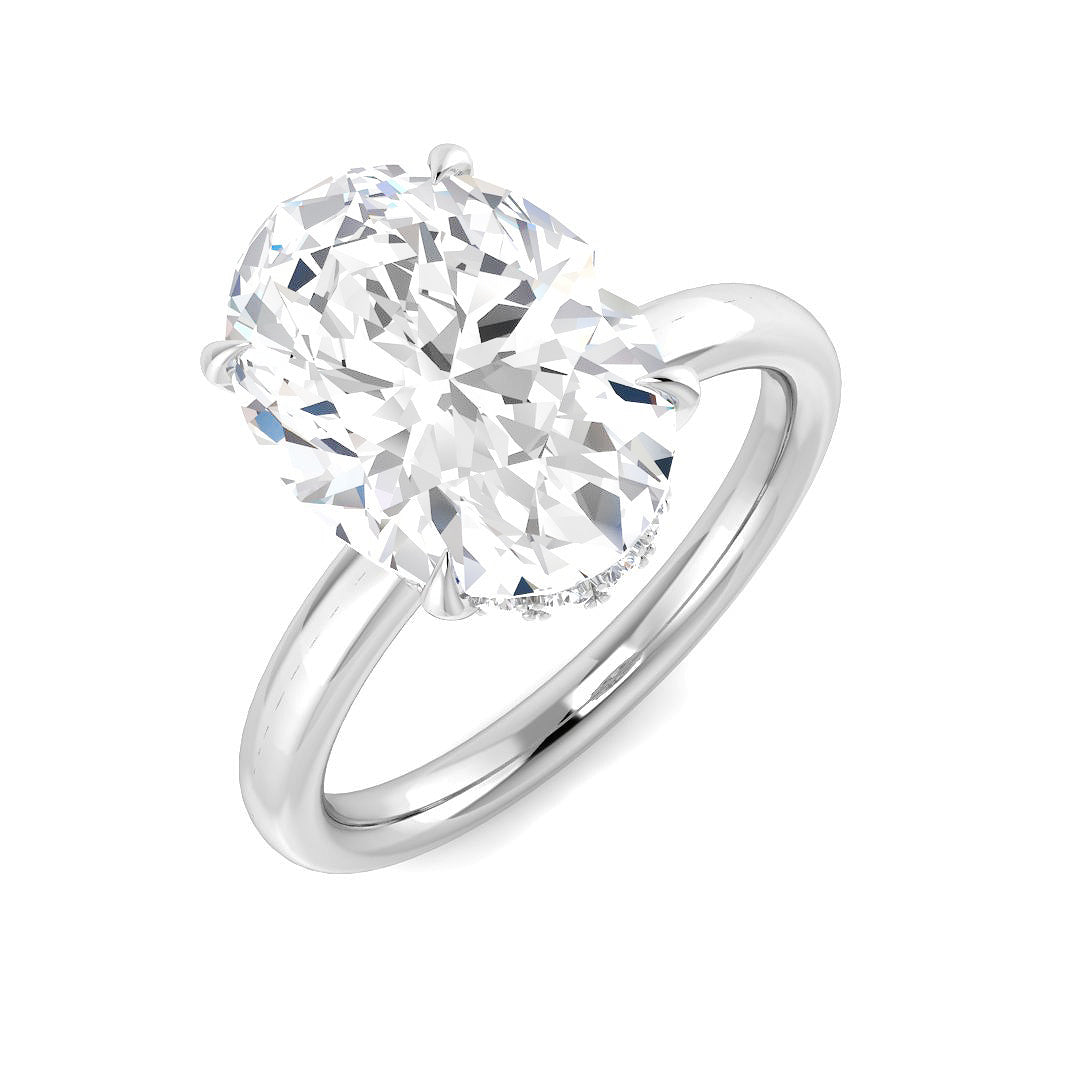 Engagement Lab-Grown Diamond Ring 4.25ct – SR6207 – 18k White Gold