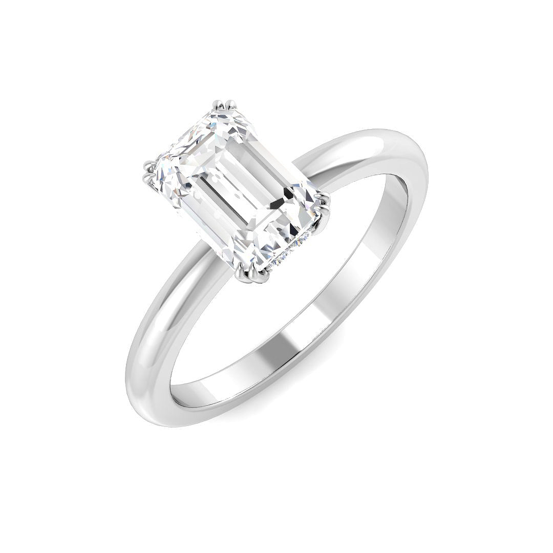 Engagement Lab-Grown Diamond Ring 1.04ct–3.14ct – SR5209 – 18k White Gold