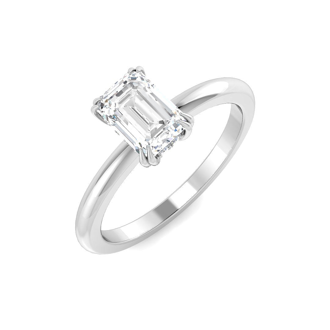 Engagement Lab-Grown Diamond Ring 1.04ct–3.14ct – SR5209 – 18k White Gold