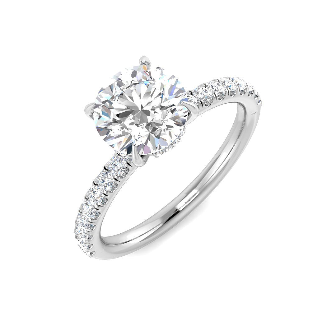 Engagement Lab-Grown Diamond Ring 1.82ct–1.84ct – SR5468 – 18k White Gold