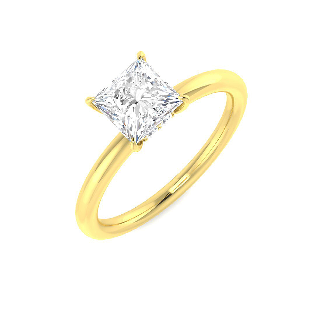Engagement Lab-Grown Diamond Ring 1.07ct–5.22ct – SR5808 – 18k Yellow Gold