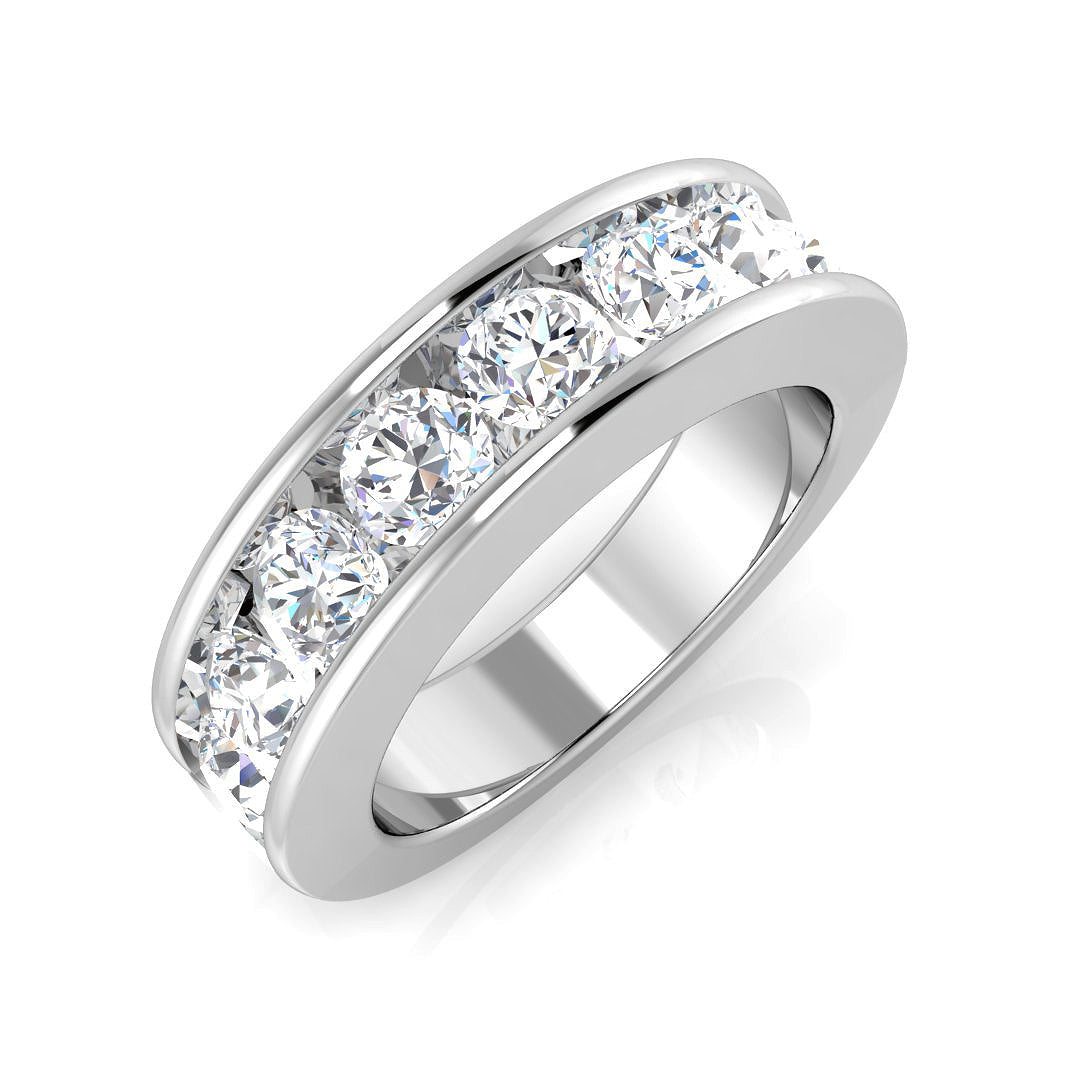 Half Eternity Diamond Ring 0.44ct–2.05ct – SR7946 – 18k White Gold