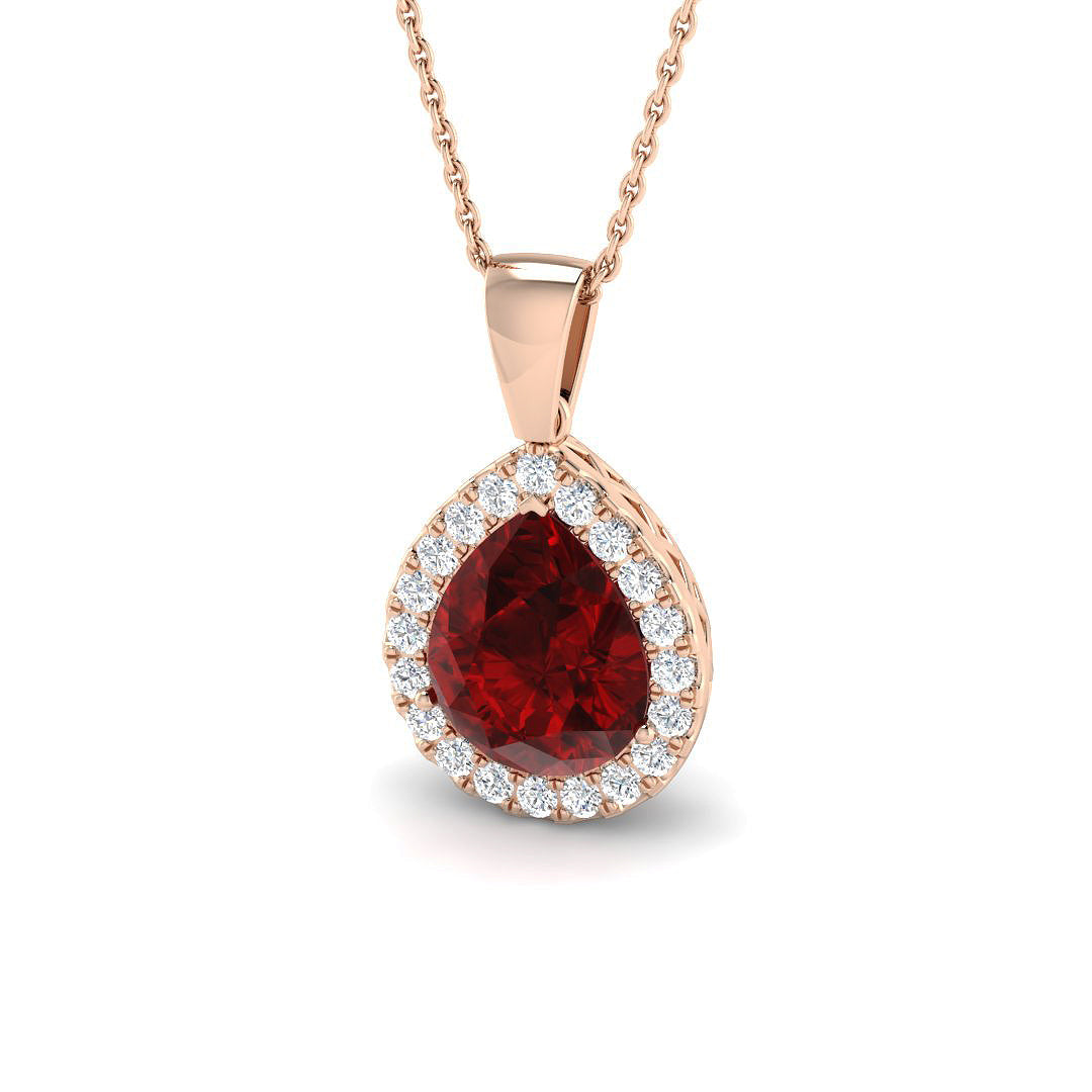Ruby Diamond Ring 1.67ct–4.77ct – SP4458~RY – 18k Rose Gold