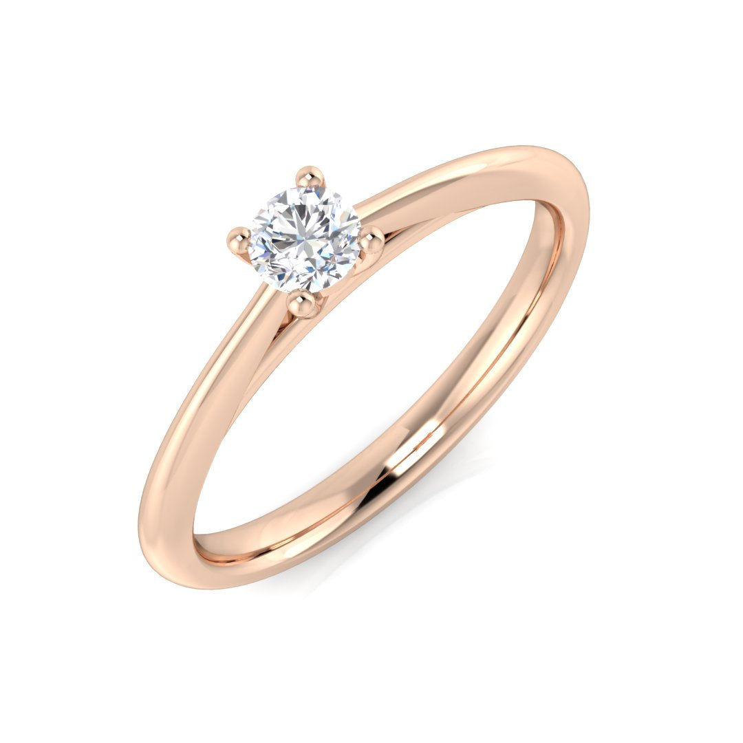 Engagement Diamond Ring 0.16ct – SR964-3.3 – 18k Rose Gold