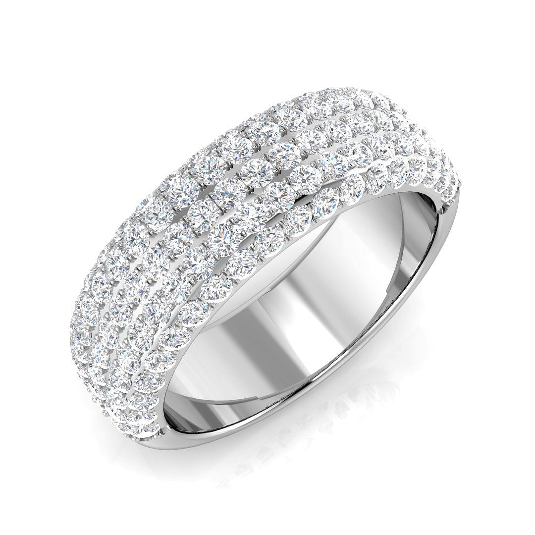 Half Eternity Diamond Ring 1.21ct – SR2863 – 18k White Gold