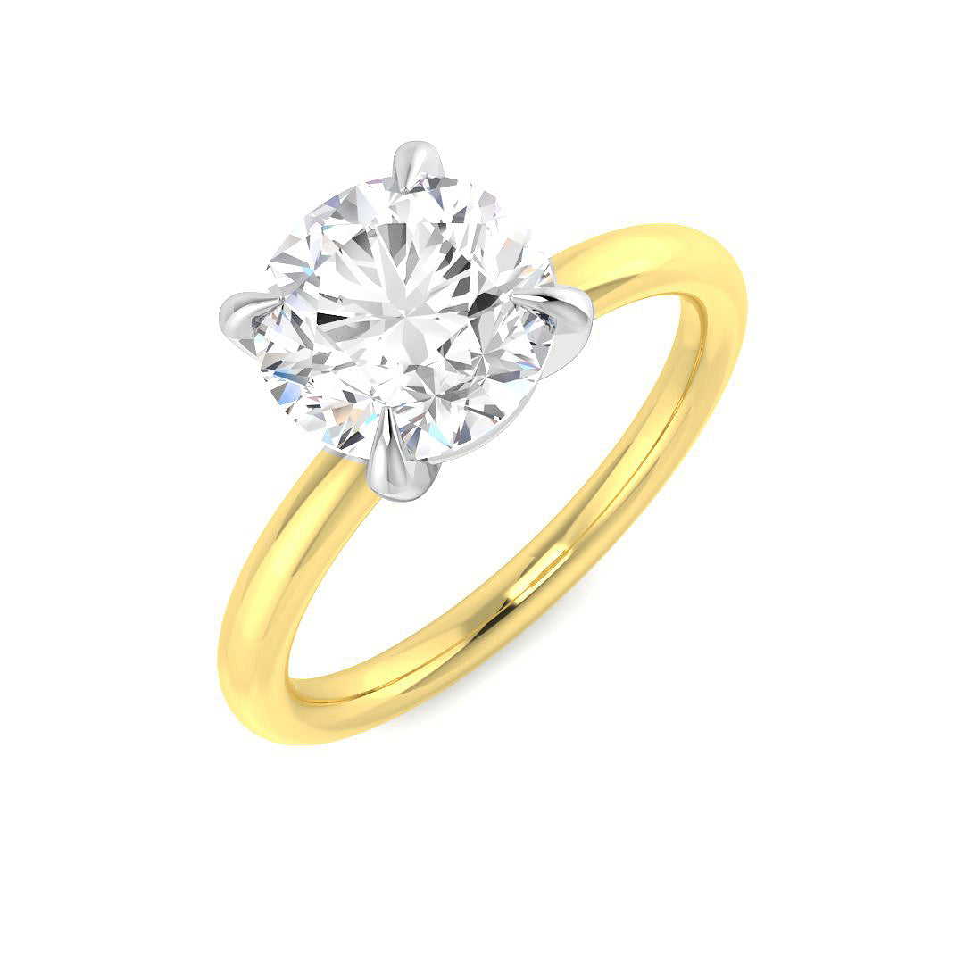 Engagement Lab-Grown Diamond Ring 2.02ct–2.04ct – SR3815 – 18k Two Tone Gold