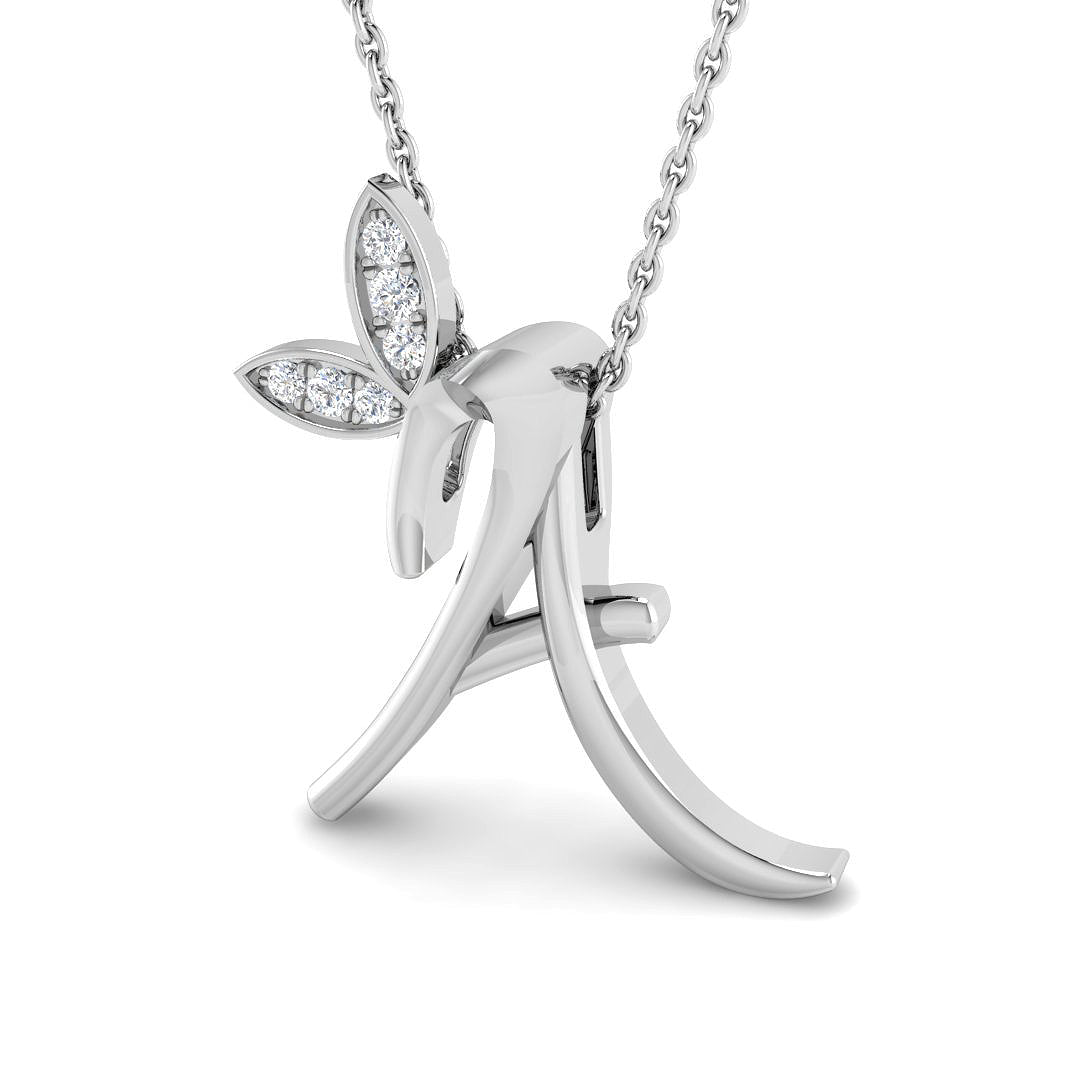 Initials Diamond Ring 0.06ct – SP6747-A – 18k White Gold
