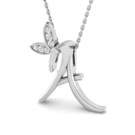 Initials Diamond Ring 0.06ct – SP6747-A – 18k White Gold