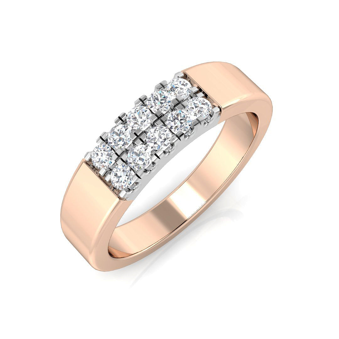 Multi Stone Diamond Ring 0.29ct – SL8759 – 18k Rose Gold