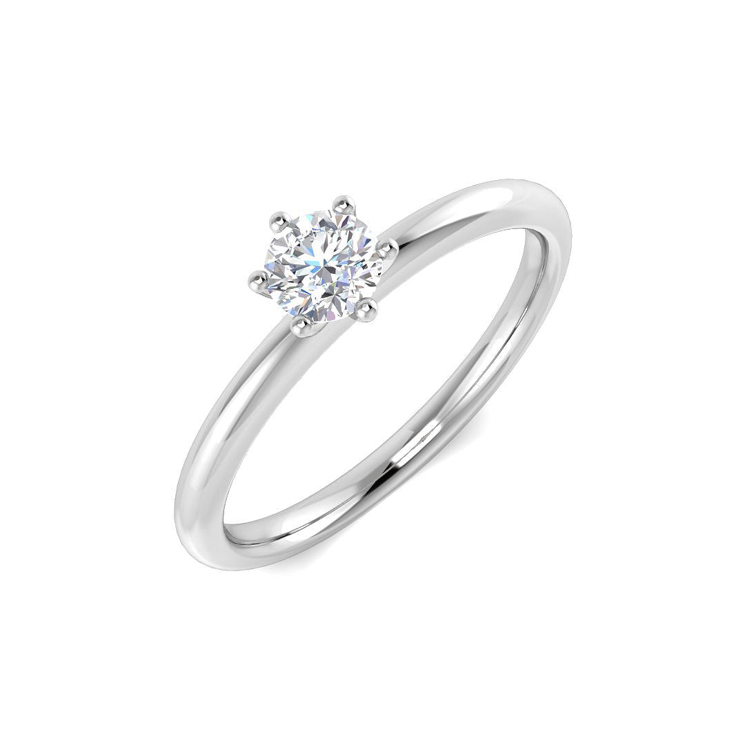 Engagement Diamond Ring 0.26ct – SR284A-4M – 18k White Gold