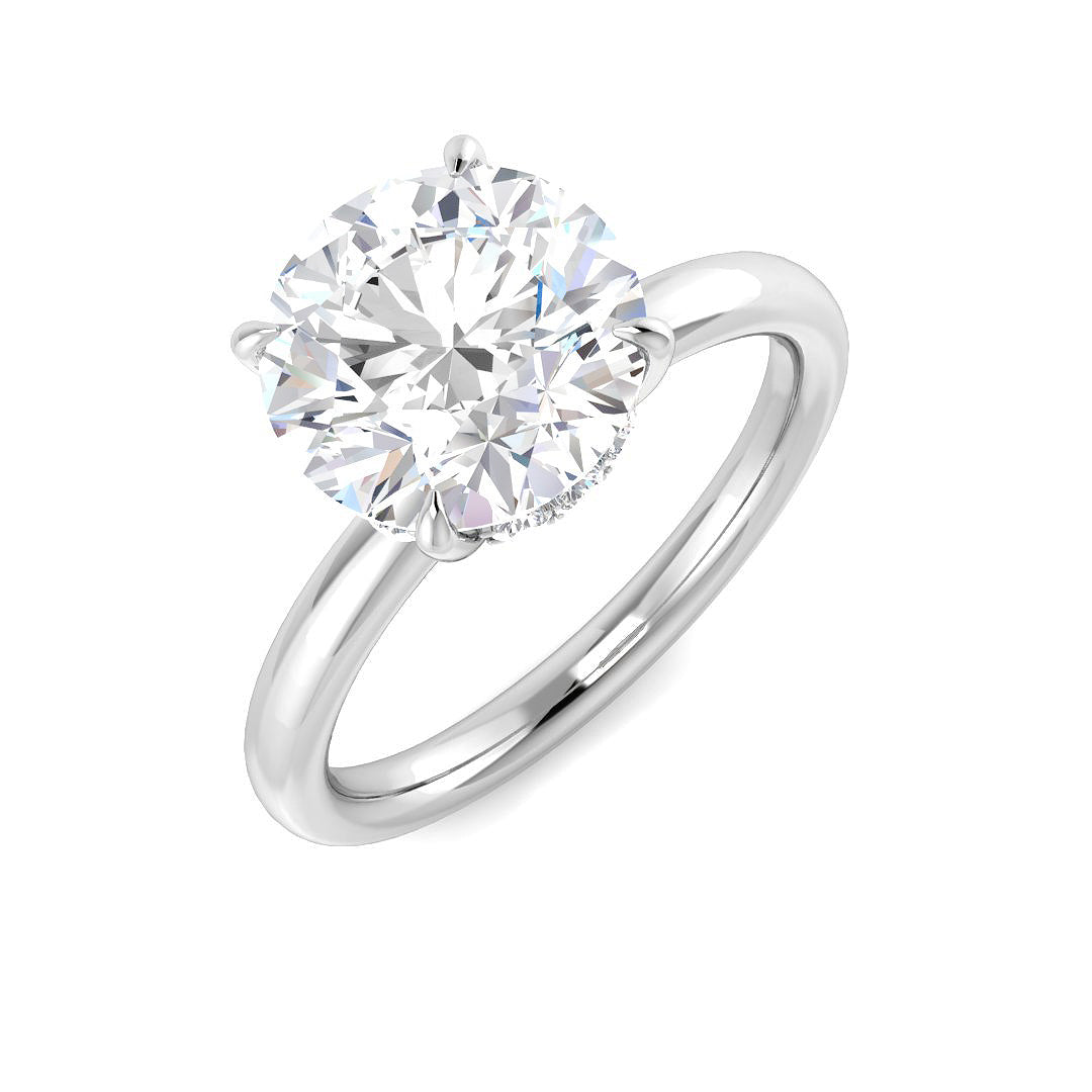 Engagement Lab-Grown Diamond Ring 3.15ct–3.23ct – SR5640 – 18k White Gold