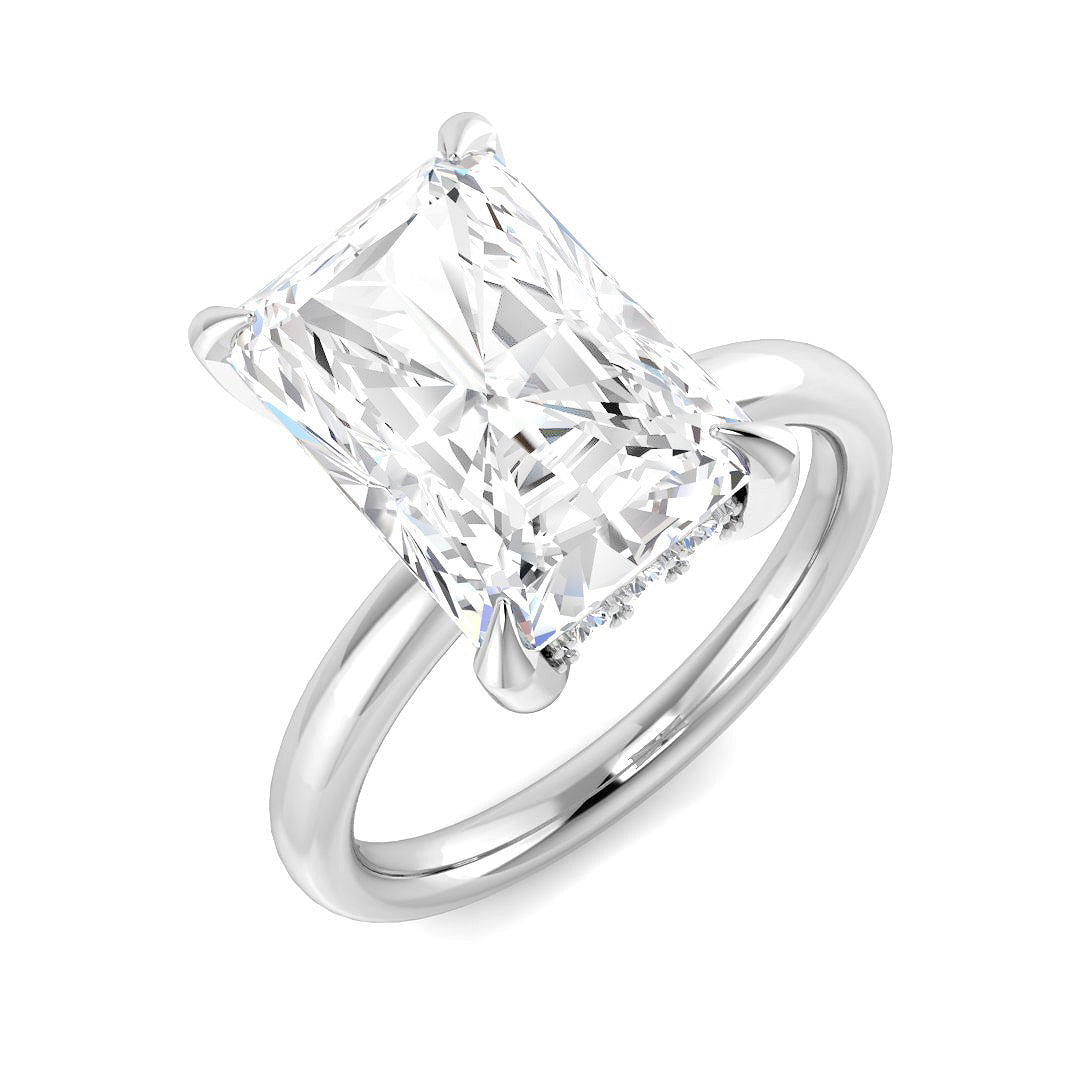 Engagement Lab-Grown Diamond Ring 5.27ct – SR6011 – 18k White Gold