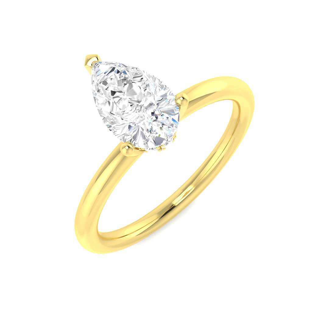 Engagement Lab-Grown Diamond Ring 1.11ct – SR5883 – 18k Yellow Gold