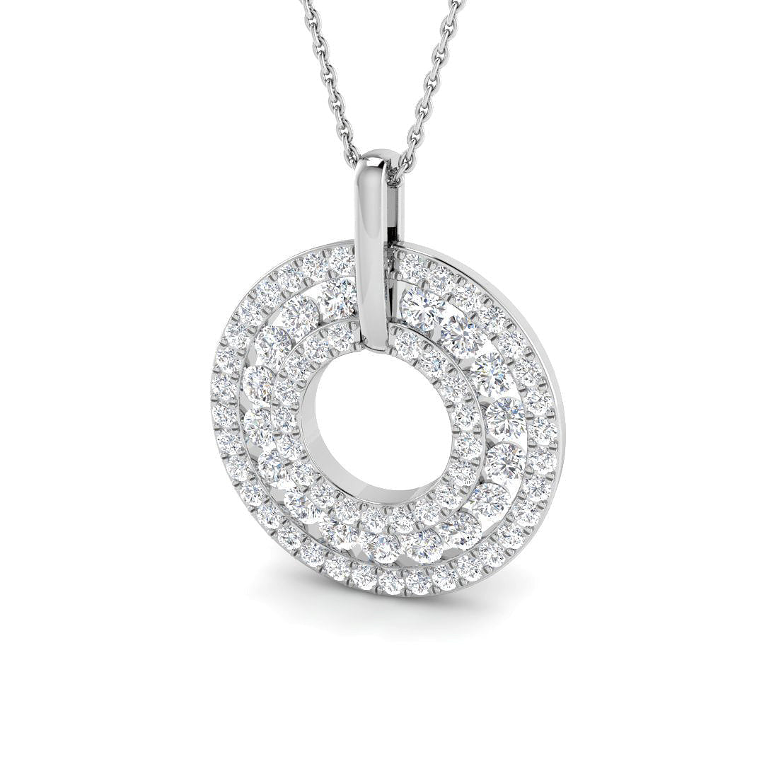 Circle of Life Diamond Ring 0.8ct–1.82ct – SP6863 – 18k White Gold