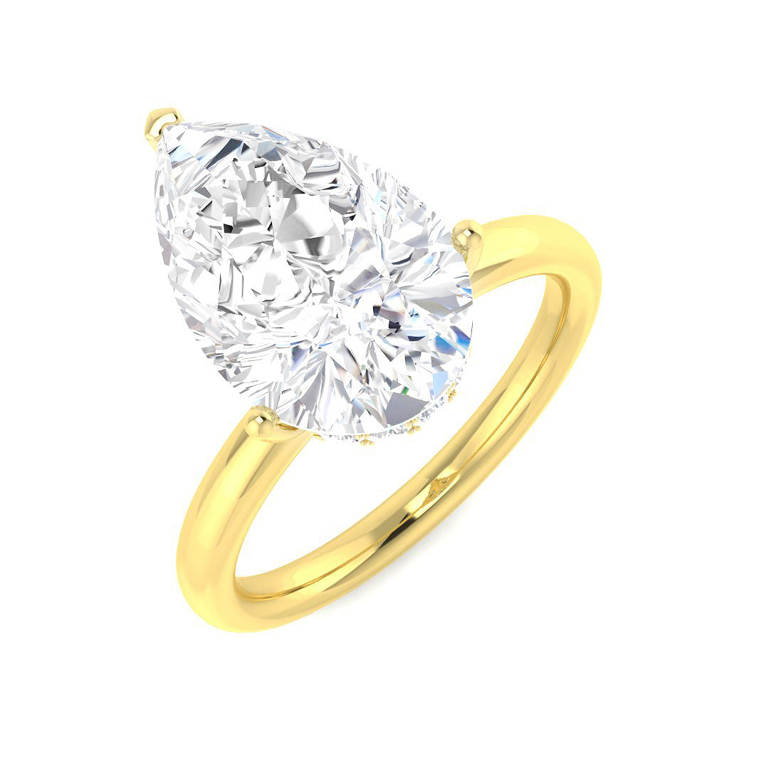Engagement Lab-Grown Diamond Ring 4.23ct–4.25ct – SR5886 – 18k Yellow Gold