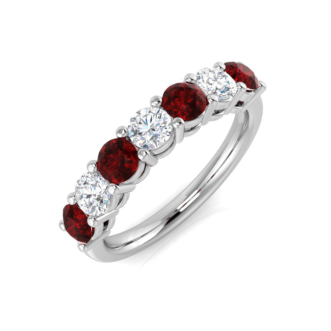 Multi Stone Diamond Ring 0.79ct–1.26ct – SL9056~RY – 18k White Gold
